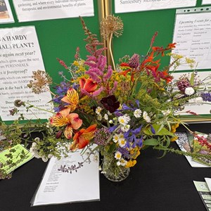 Vase of cut-flowers