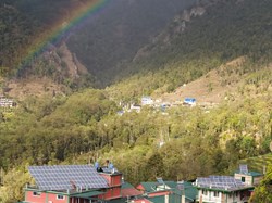 Rainbow over Okhaldhunga Community Hospital