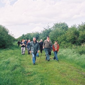 At the fron, Peter Smettem, Harry Rand and a boy