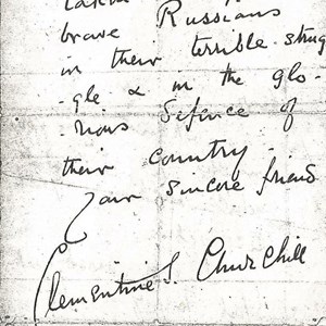 1942 April Letter from Clementine Churchill