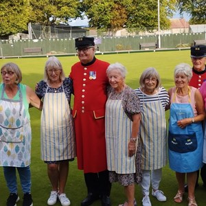 East Preston & Kingston Bowls Club Royal Hospital Chelsea Pensioners Match