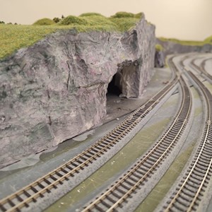 N Gauge Society - IoW Group Mon 16 Mar – Club Layout – in progress