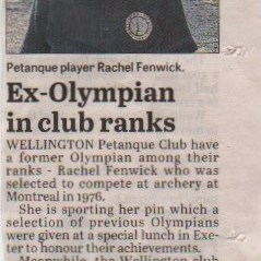 Wellington Petanque Club Press cuttings archive