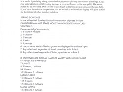 Spring Show Schedule P1