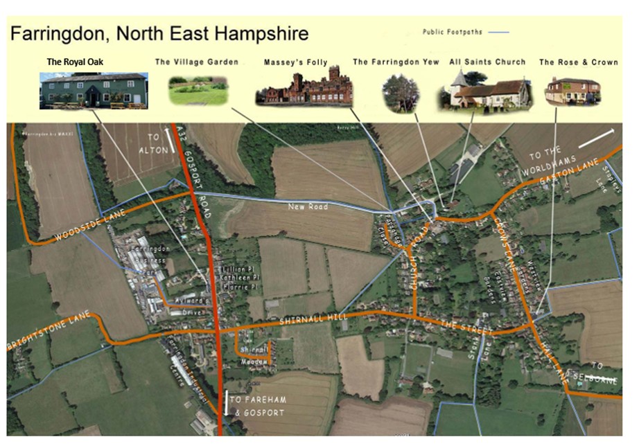 Farringdon Parish Council Hampshire Village Map