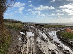 There had to be some mud at some time didn't there. Nice view though. © RW