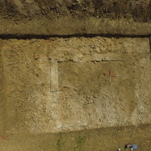 Walls showing up clearly in trench 2