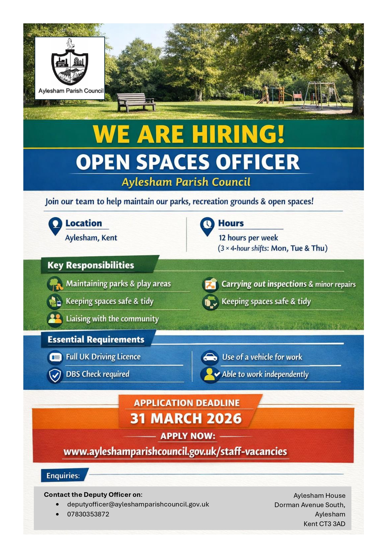 Aylesham Parish Council Home