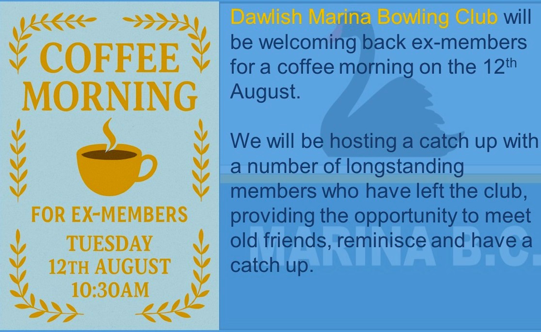 Marina Bowling Club Dawlish Latest News