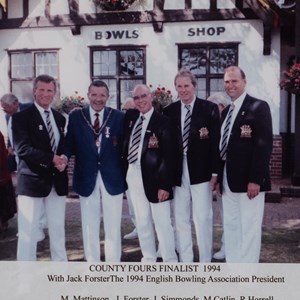 1994 County Fours Finalists. M. Mattinson, J. Forster, J. Simmonds, M. Catlin,  R. Horrell.
