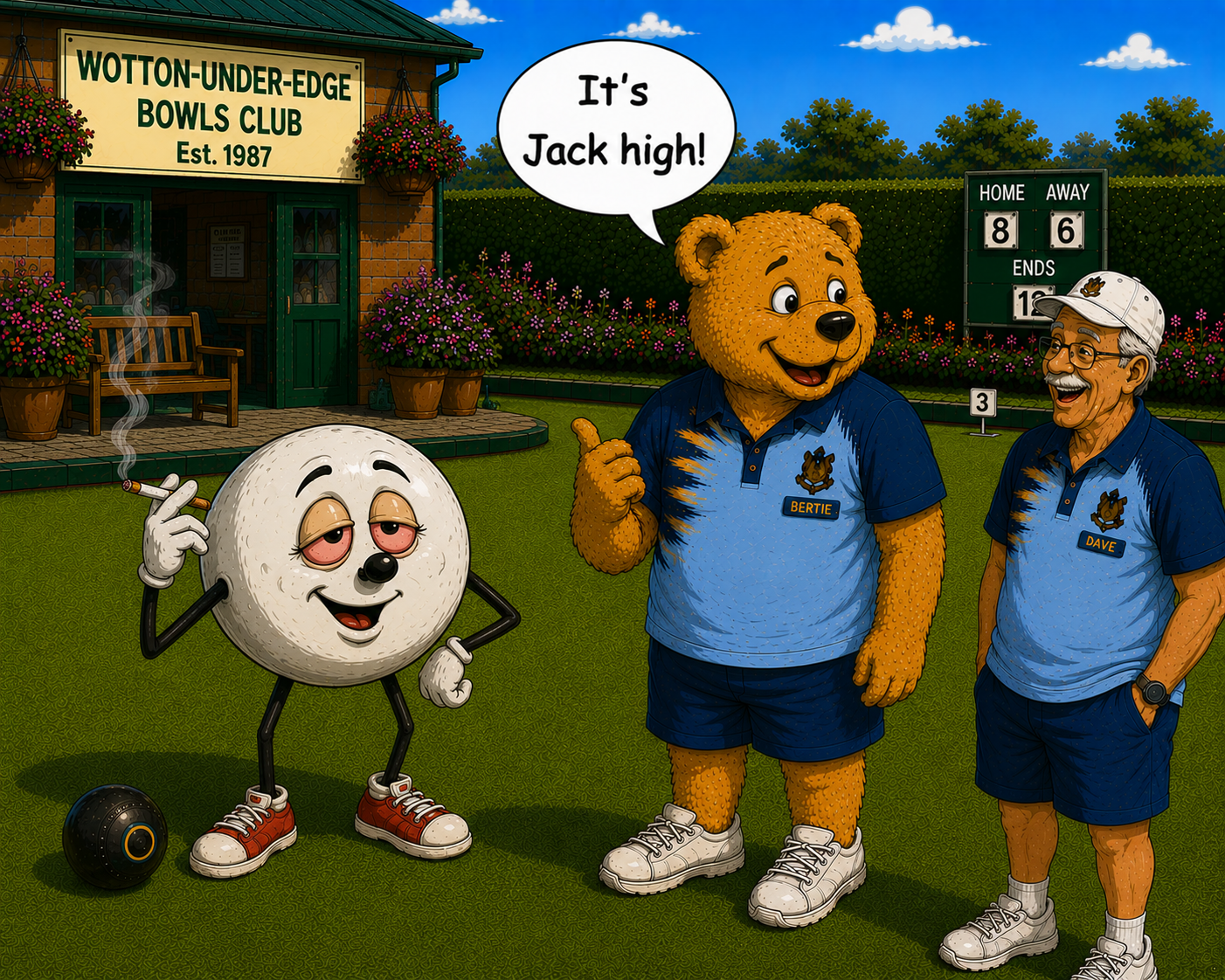 Wotton Bowls Club Rupert the Bowling Bear #2