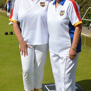 Elsie Curzon  Winner Ann McGillivary  (left)  Runner up  Gill Williams  (right)