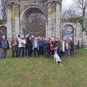 17 Jan 2025 - 28 humans and 3 dogs! We avoided most of the mud and the weather was kind. A perfect walking day around Godshill, taking in Freemantle Gate and Appledurcombe House. Some of us even managed a trip to The Griffin afterwards.