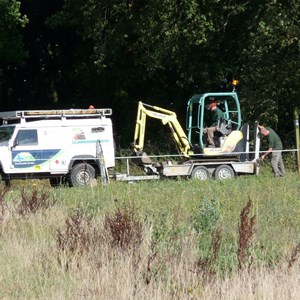 HCC Countryside Services widening a footpath