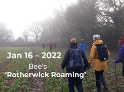 Bee’s ‘Rotherwick Roaming’. – Starting off on a rather damp,  foggy morning. ©EH