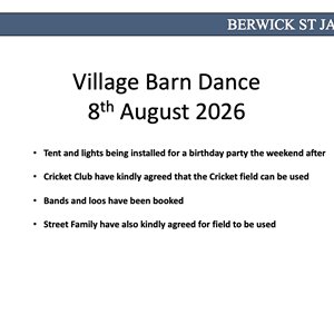 Berwick St James Parish Barn Dance