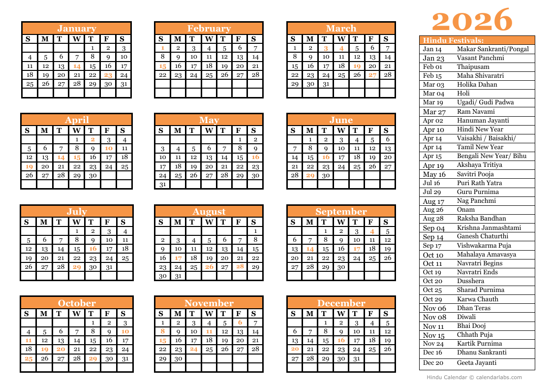 GEETA BHAWAN Hindu Calender
