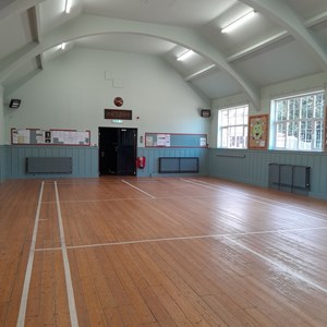 Freshly Repainted Hall in soft sage green