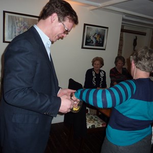 Margaret Lloyd (back view) and Luke Jamieson