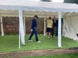 Nuthall Bowls Club Marquees  going up 2024