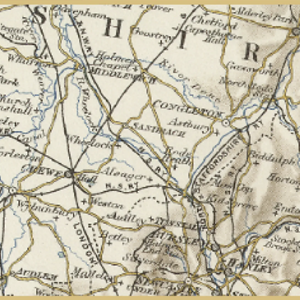 Map of the area around Betchton