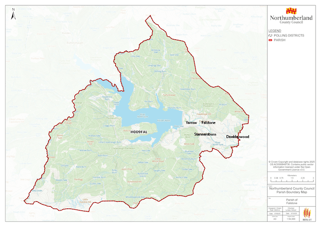 Falstone Parish Council Map