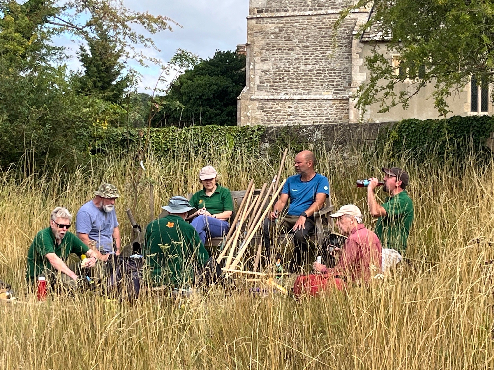 Scything Volunteers