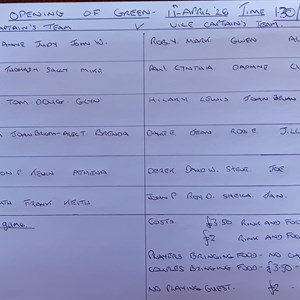 Opening of the green