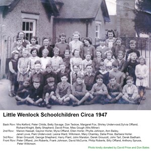 Schooldays 1940's and 1950's, Little Wenlock Parish Council