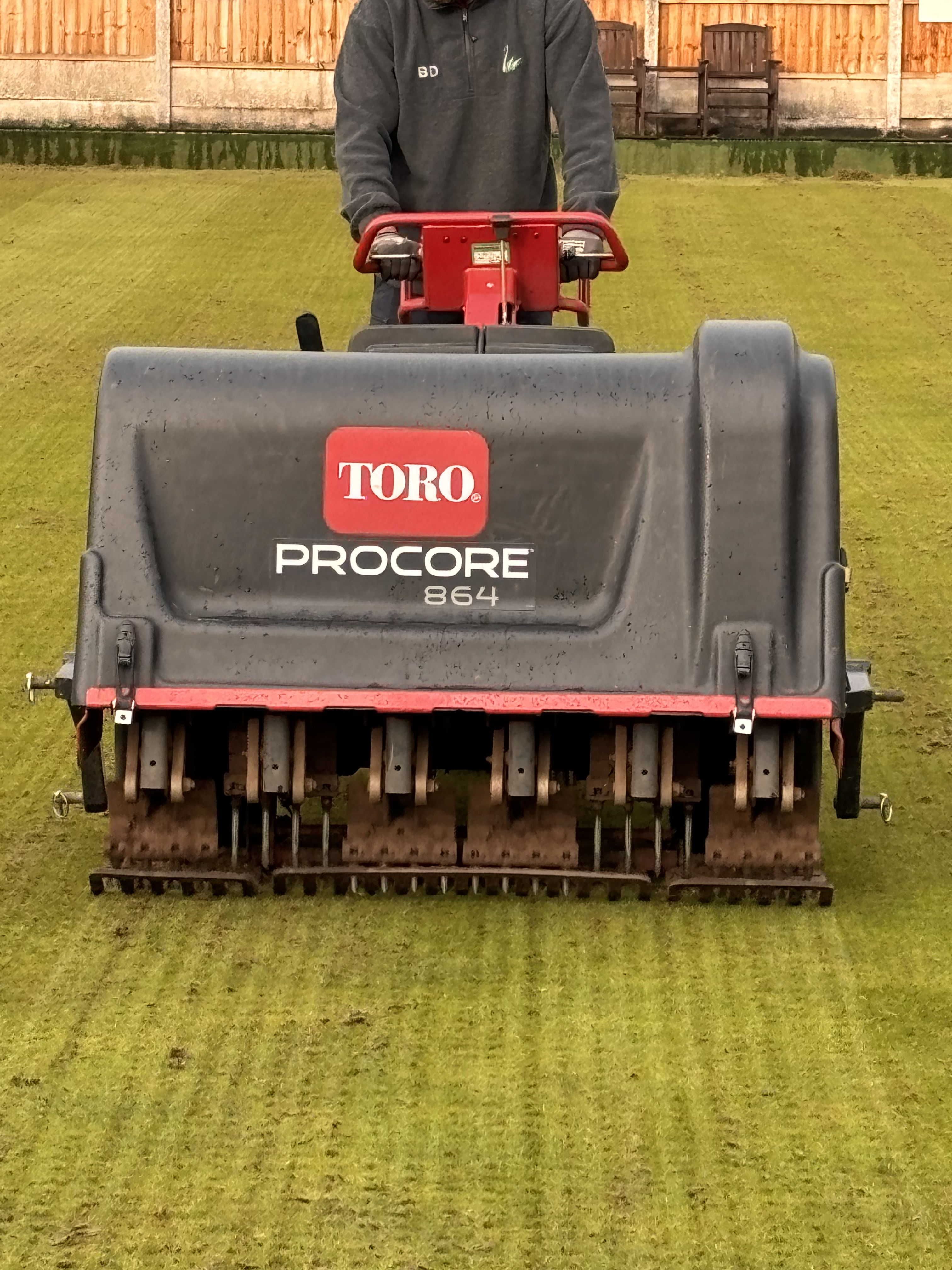 Scarifier In Use