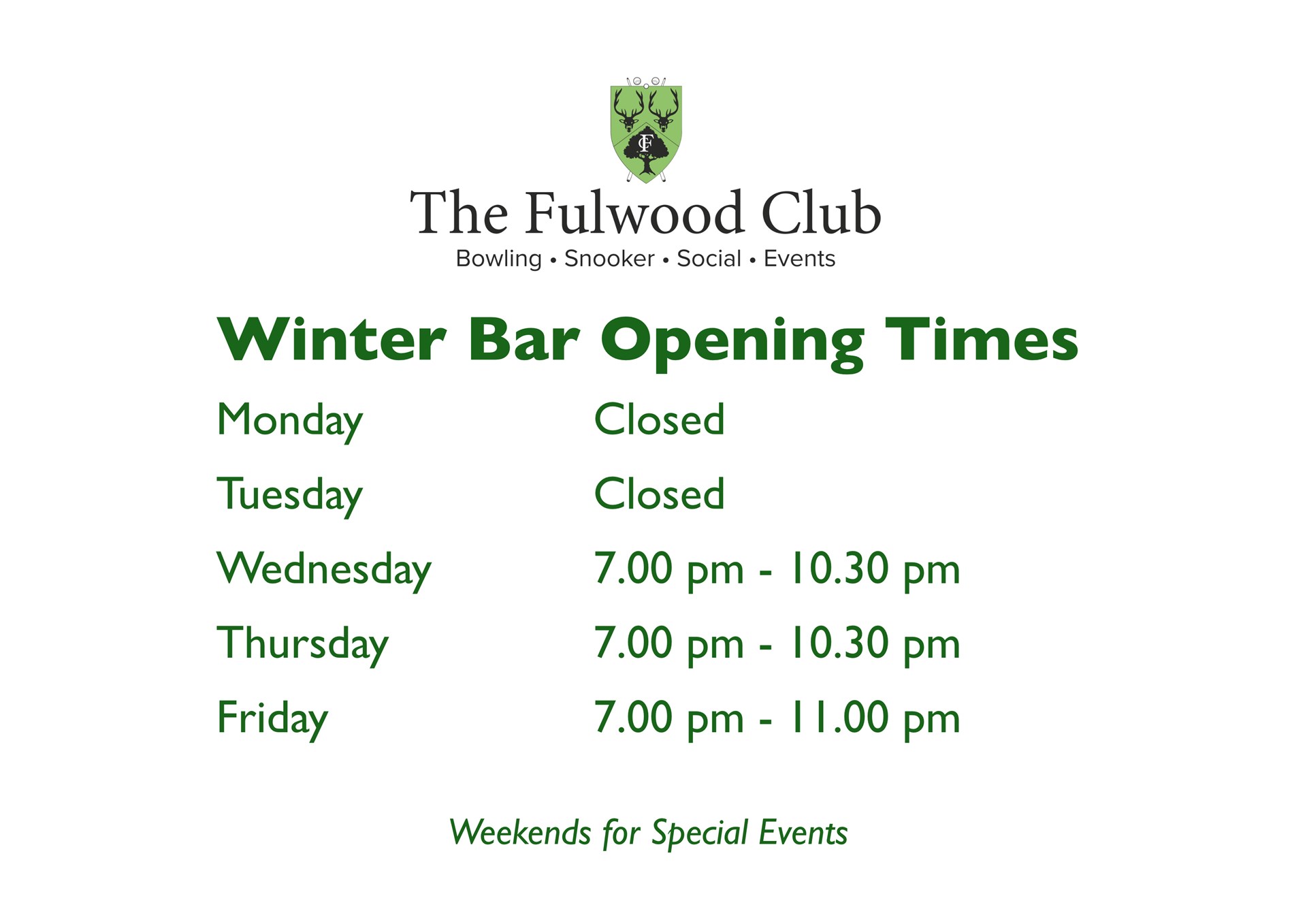 The Fulwood Club Social