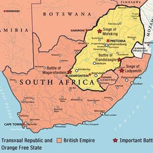 Boer War map