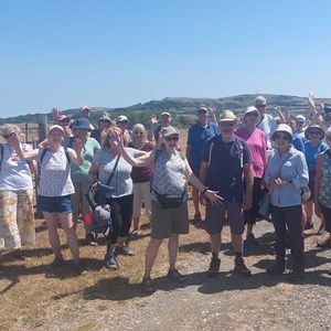 18 Jul 2025 - 31 adults and a dog! Dave bravely took the reins and led his first walk for us. A gorgeous route enjoyed by all in glorious sunshine!