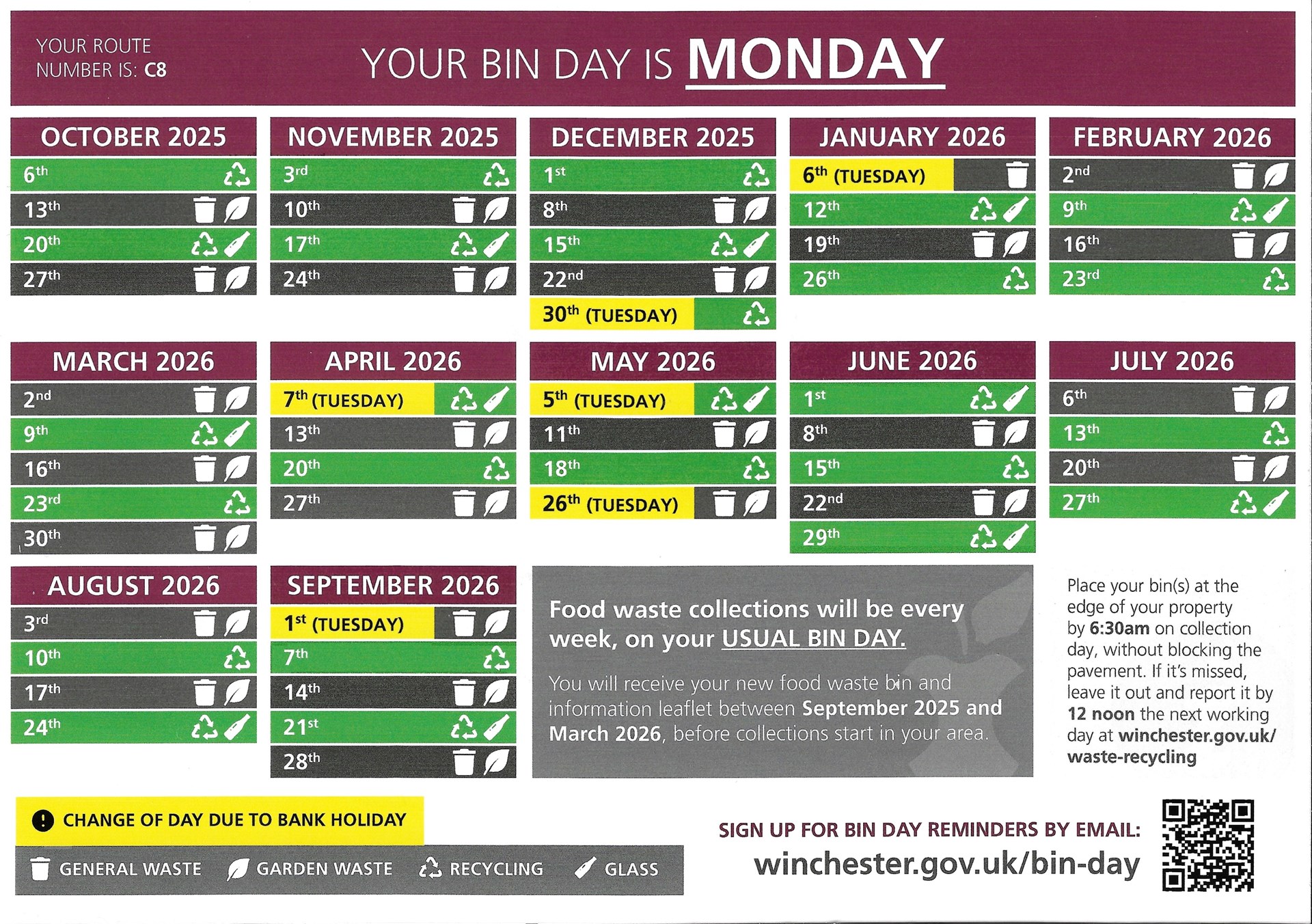 Warnford Village Refuse Collection & Recycling