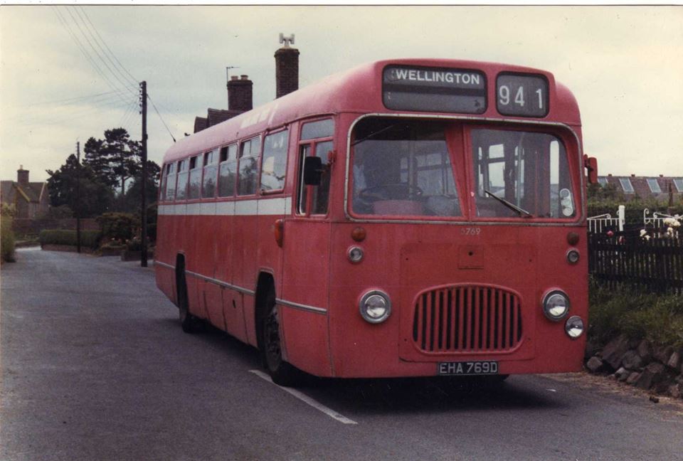 Bus looking towards "The Huntsman" sometime during 1960's