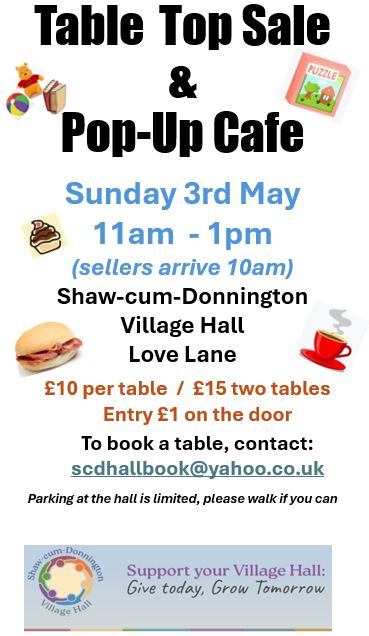 Shaw-cum-Donnington Village Hall Upcoming Events