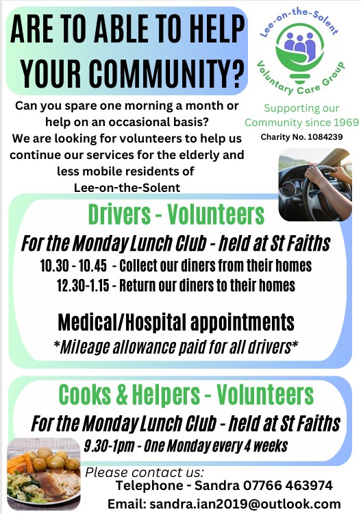 Lee-on-the-Solent Voluntary Care Group Join our Team
