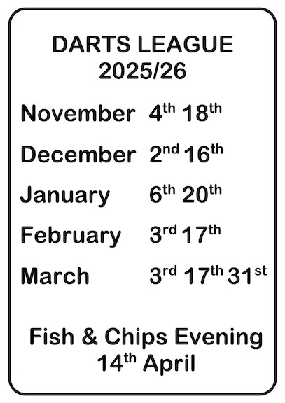 Woolwich and Plumstead Bowling Club Darts 2025/26