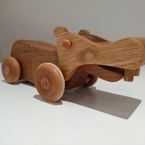 Wooden push along Hungry Hippo made by Paul Gross