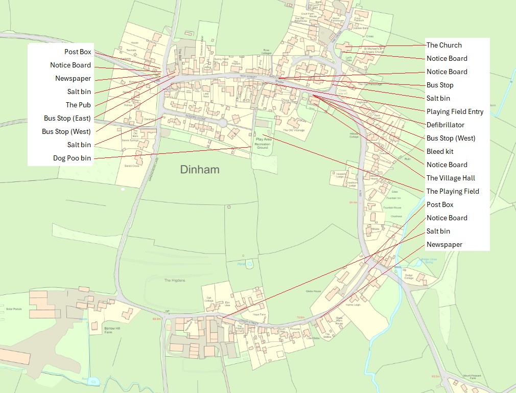 Buckland Dinham Map Locations