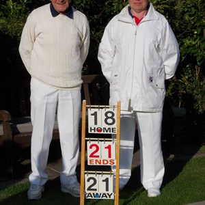 Gentleman's Pairs Finals: winners Richard Pope and Peter Winn