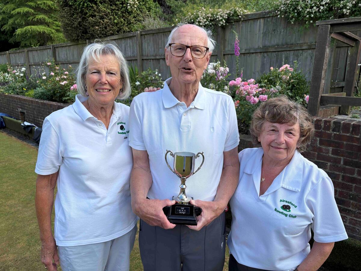 2026 YARDSTICK TOURNAMENT WINNERS - Jude Cowen, Ian Wilcox, Sue Andrews