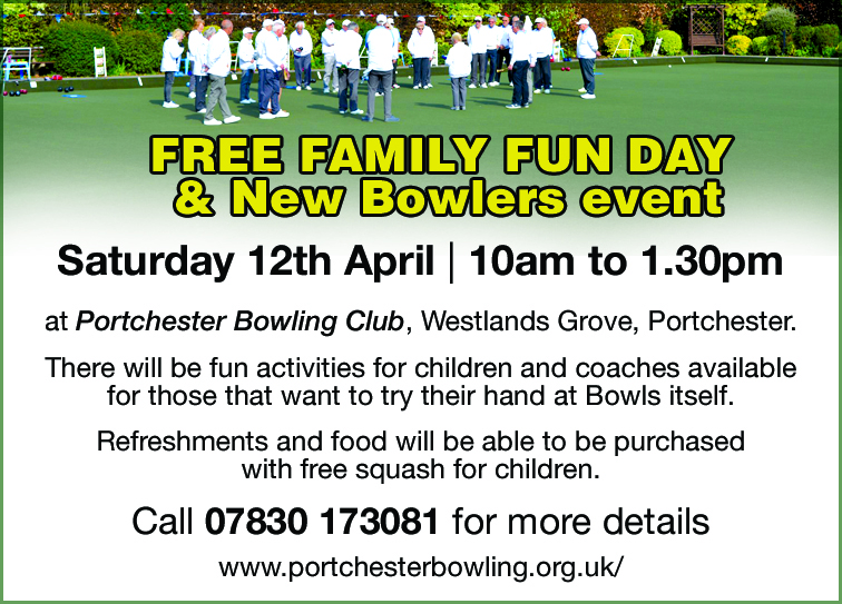Portchester Bowling Club FREE FAMILY FUN DAY