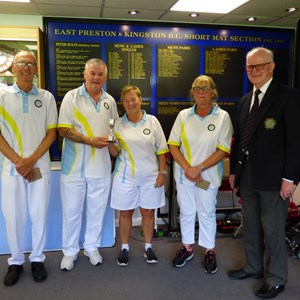 Mixed Drawn Pairs Winners - Pam Tottman & Chris New.  Runner Ups - Brian Sanders & Ellen David