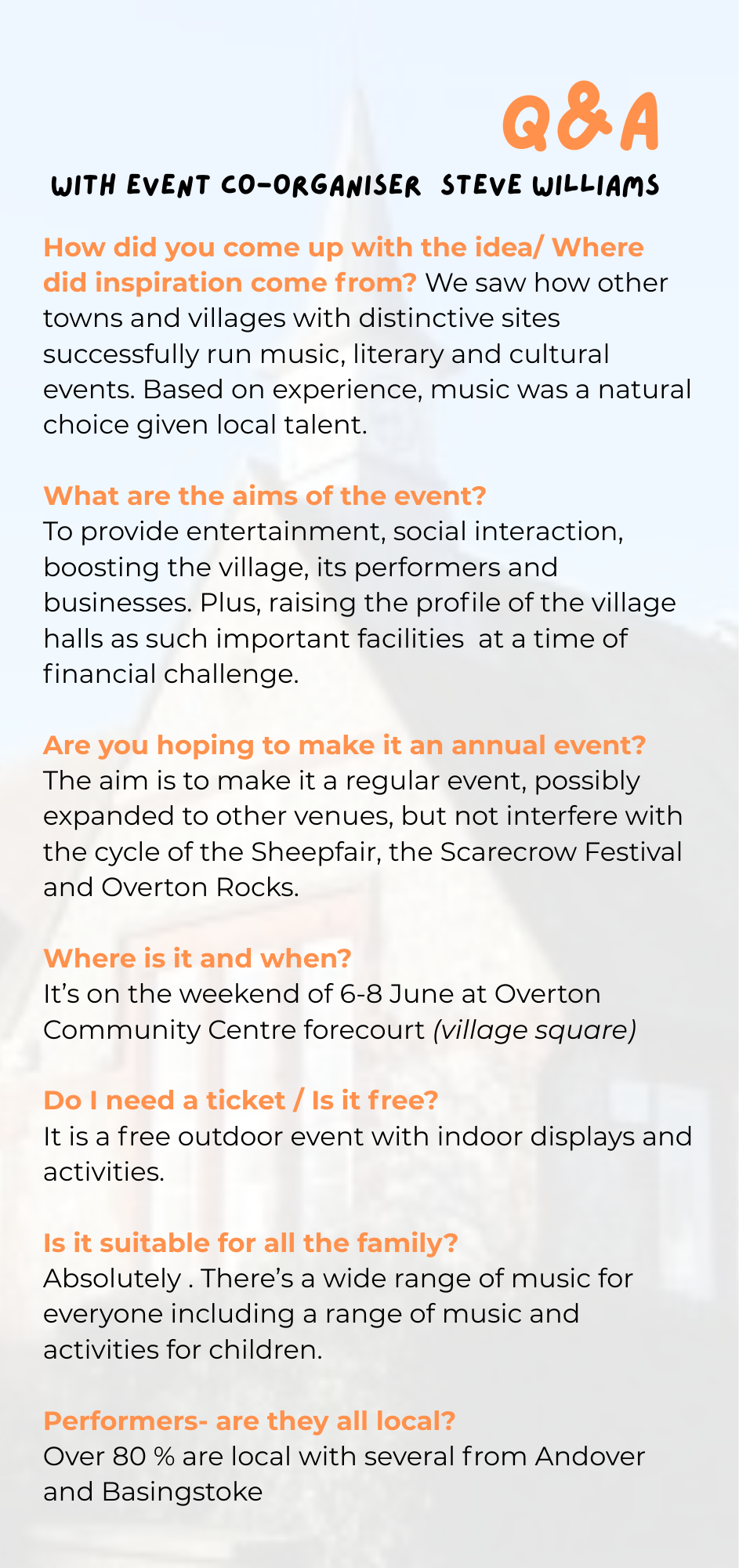 Overton Community Association Overton Music Festival