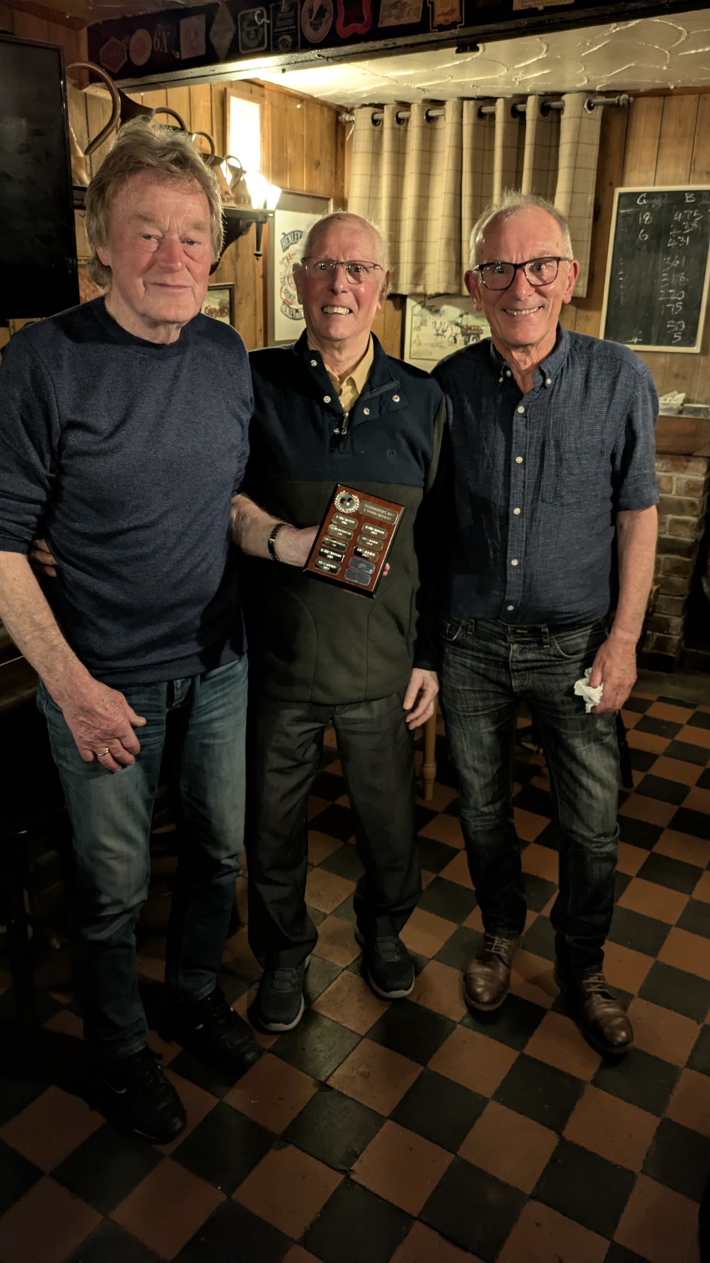 2 Wood Singles winner Mick with runner up Steve