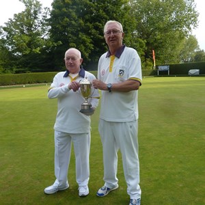 John with Mens Champion runner-up Mick Harris.