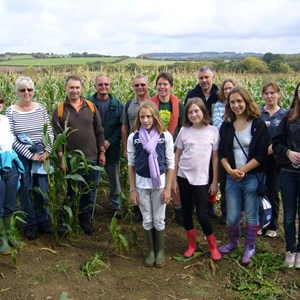 2011: Village walk.  Back - Imogen Holbrook, Mary Nash, Paul Horwood, John Bonson, Richard Lewin, Sue Lewin, Kelvin White, Julia Sallabank, Hilary Dale