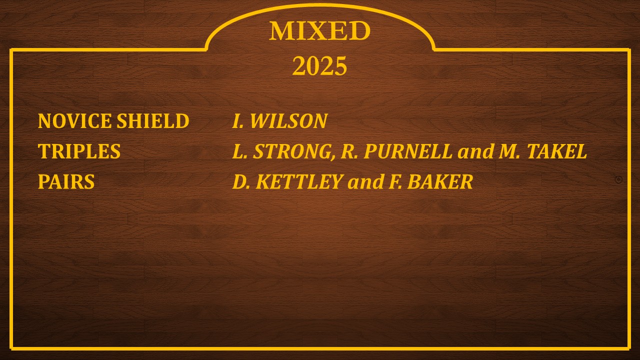 Marina Bowling Club Dawlish 2022 Winner's Boards