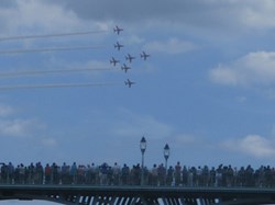 The Red Arrows on Armed Forces Day
